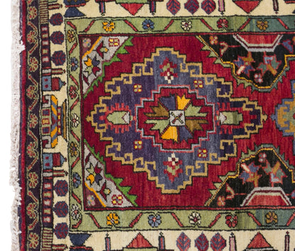 Vintage Konya Rug, 100 × 190 cm / 3.3 x 6.2 ft Handmade Wool Rug