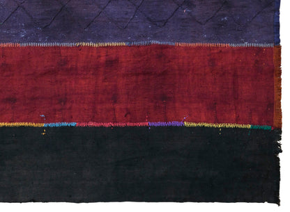 Vintage Konya Cihanbeyli Curtain Kilim Rug, 8 x 15 ft, 245 x 455 cm, Handwoven Turkish Wool Kilim