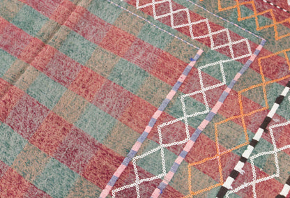 Vintage Caucasian Verneh Rug, 150 × 225 cm / 4.9 x 7.4 ft Rug, Handmade Wool Flatweave