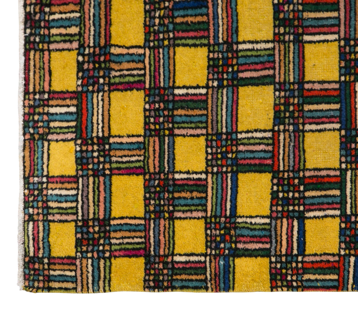 Modern Turkish Area Rug, 3.2x6.2 ft, 97x190 cm
