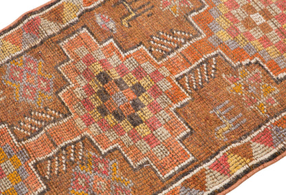 Vintage Turkish Runner Rug, 2.7x9.8 ft, 82x300 cm