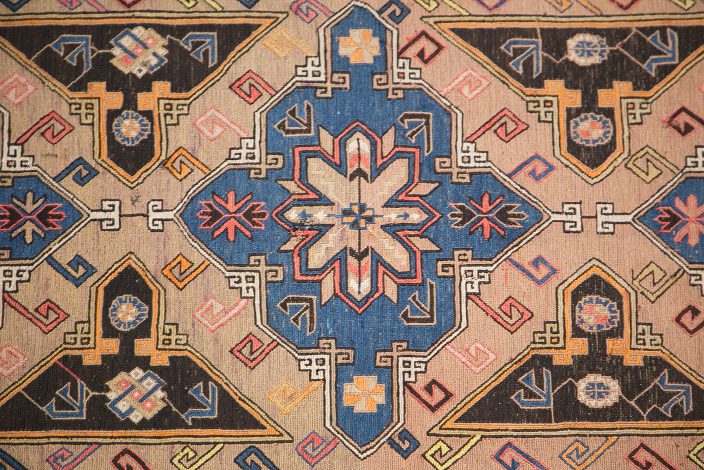 Vintage Turkish Area Rug, 3.8x6.4 ft, 115x195 cm
