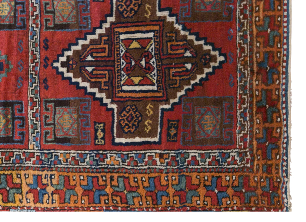 Antique Kurdish Malatya Rug, 102 × 175 cm / 3.3 x 5.7 ft Handmade Wool Rug
