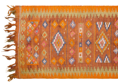 Vintage Turkish Kilim, 84 x 220 cm / 2.8 x 7.2 feet