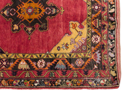 Vintage Konya Derbent Rug, 152 × 310 cm / 5 x 10 ft Rug, Handmade Wool Turkish Rug