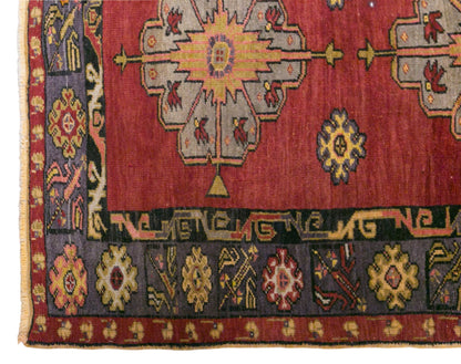 Vintage Konya Sille Rug, 115 × 180 cm / 3.8 x 5.9 ft Handmade Wool Rug