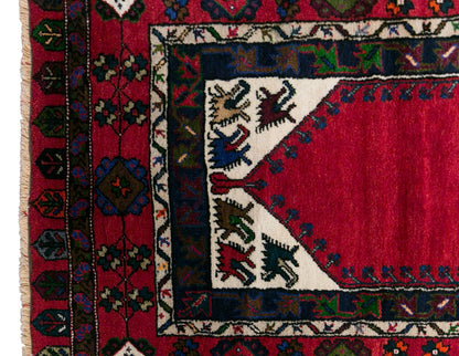 Vintage Konya Prayer Rug, 117 × 200 cm / 3.8 x 6.6 ft Handmade Wool Rug