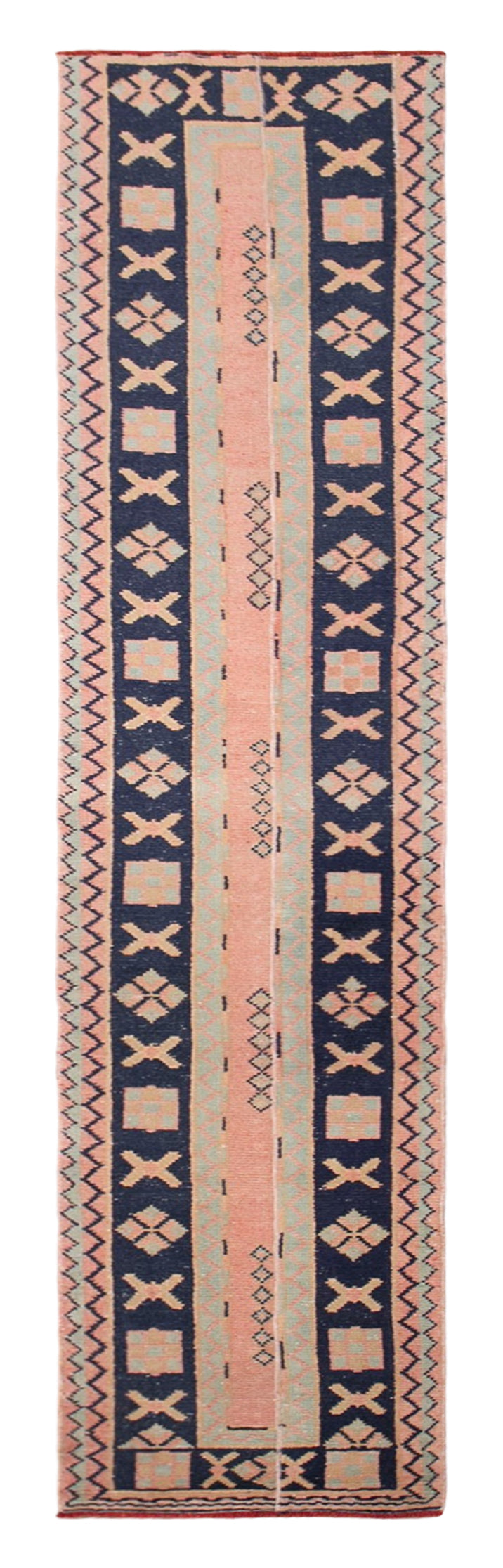 Turkish Runner Rug, 2x11.9 ft, 61x362 cm