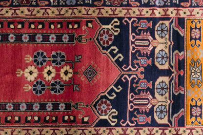 Vintage Konya Prayer Rug, 120 × 200 cm / 3.9 x 6.6 ft Handmade Wool Rug