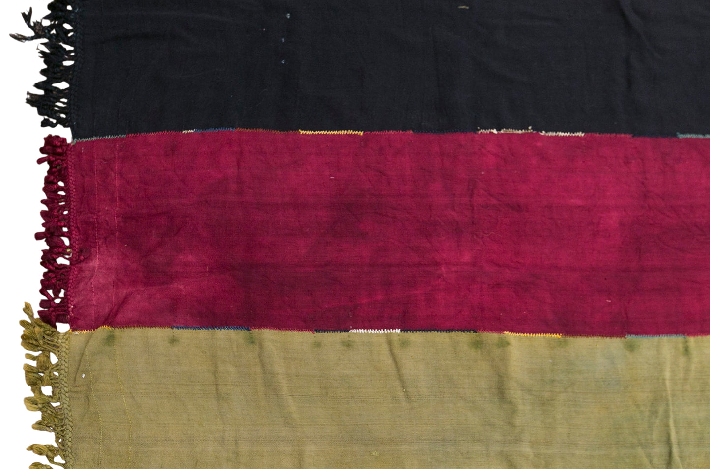 Vintage Konya Cihanbeyli Curtain Kilim Rug, 7.5 x 15 ft, 228 x 450 cm, Handwoven Turkish Wool Kilim