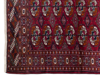 Vintage Turkmen Rug, 78 x 115 cm / 2.6 x 3.8 ft Handmade Wool Rug