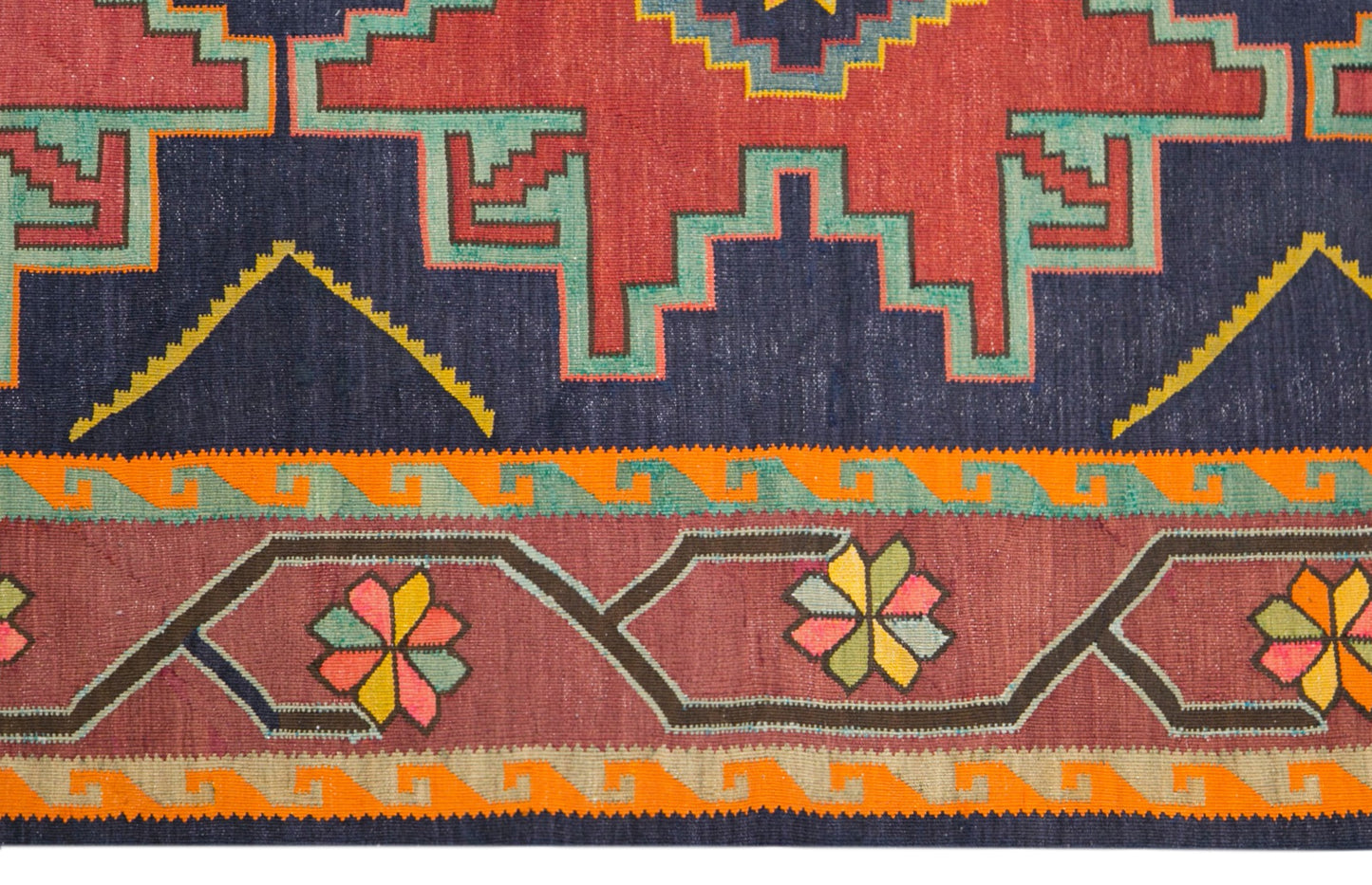 Antique Kilim 5.1 x 8.9 feet 155 x 270 cm