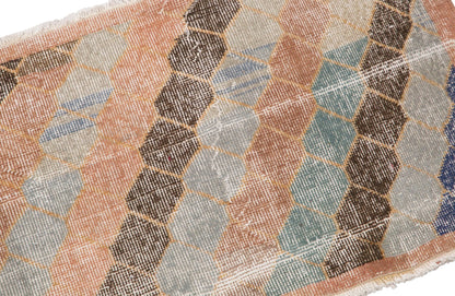 Turkish Runner Rug, 2x5.4 ft, 61x165 cm