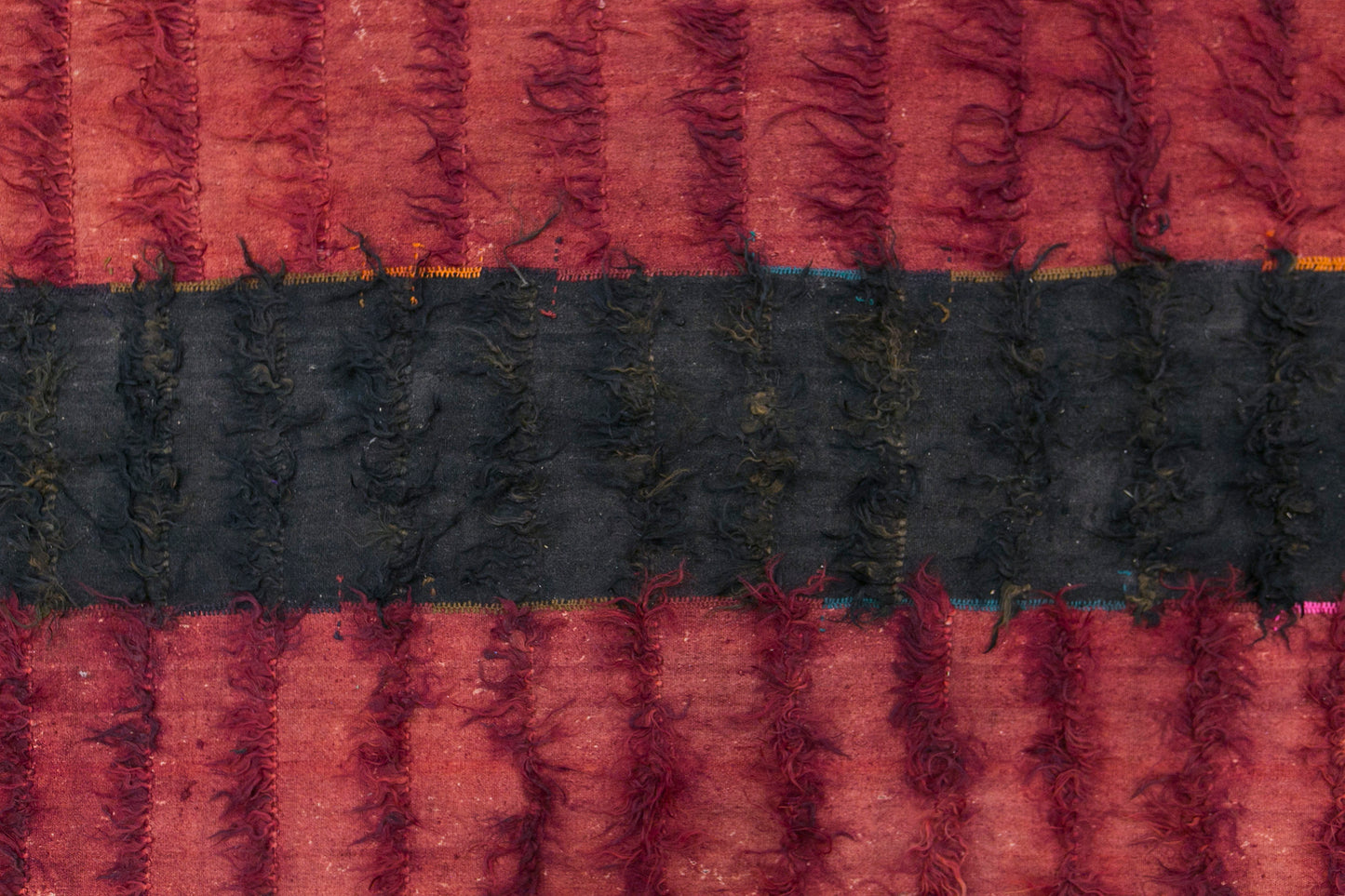 Vintage Turkish Curtain Kilim Rug, 7.1 x 14 ft, 215 x 435 cm, Handwoven Turkish Wool Kilim