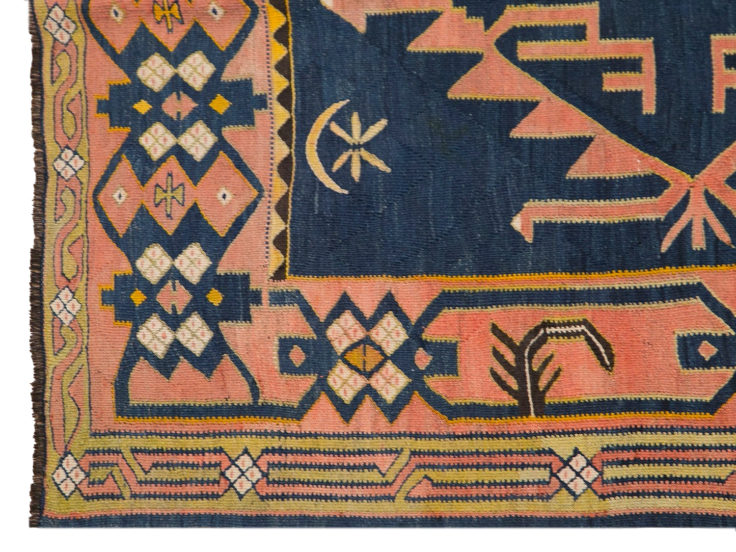 Antique Caucasian Avar Kilim 4.2 x 10.7 feet 128 x 325 cm