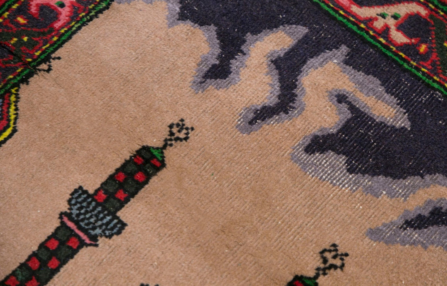 Prayer Rug 2.6 x 4.3 feet 80 x 130 cm