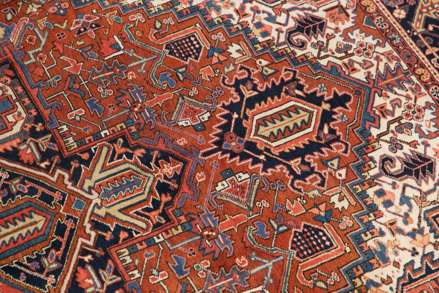 Vintage Turkish Area Rug, 9.8x11.5 ft, 300x350 cm