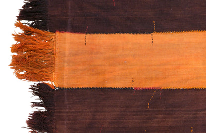 Vintage Konya Cihanbeyli Curtain Kilim Rug, 4.9 x 15 ft, 150 x 445 cm, Handwoven Turkish Wool Kilim