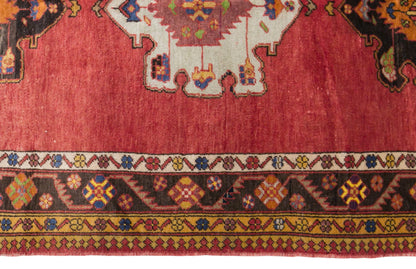 Vintage Konya Derbent Rug, 160 × 300 cm / 5.2 x 9.8 ft Rug, Handmade Wool Turkish Rug