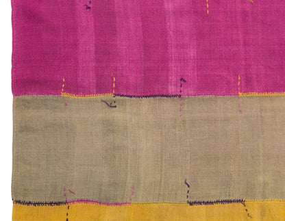 Vintage Konya Cihanbeyli Curtain Kilim Rug, 5.2 x 11 ft, 160 x 345 cm, Handwoven Turkish Wool Kilim