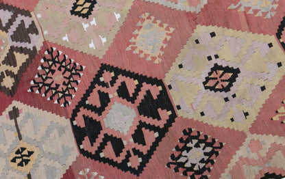 Vintage Caucasian Kilim, 168 x 365 cm / 5.5 x 12 feet