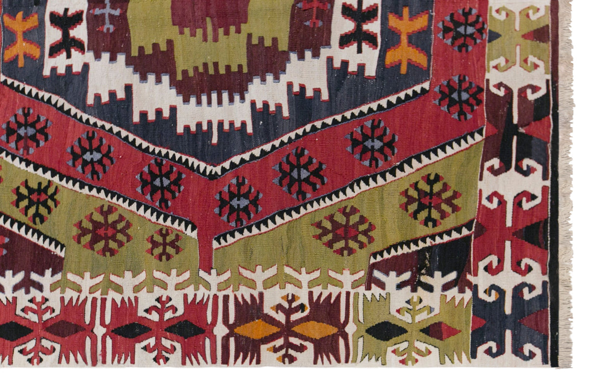 Vintage Konya Kilim, 155 x 350 cm / 5.1 x 11 feet