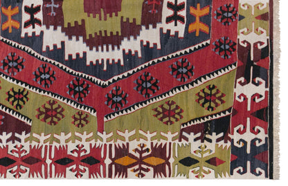 Vintage Konya Kilim, 155 x 350 cm / 5.1 x 11 feet