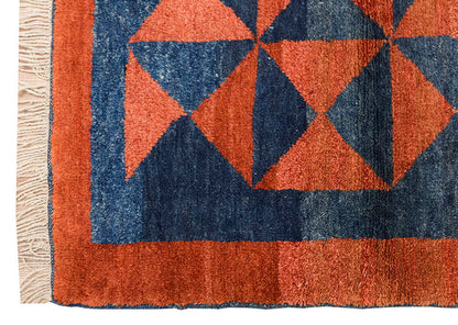 4x4 Konya Carpet, Turkish Rug, Pure Sheep Wool Rug, New Production Handmade Rug, 3'11 x 4'1
