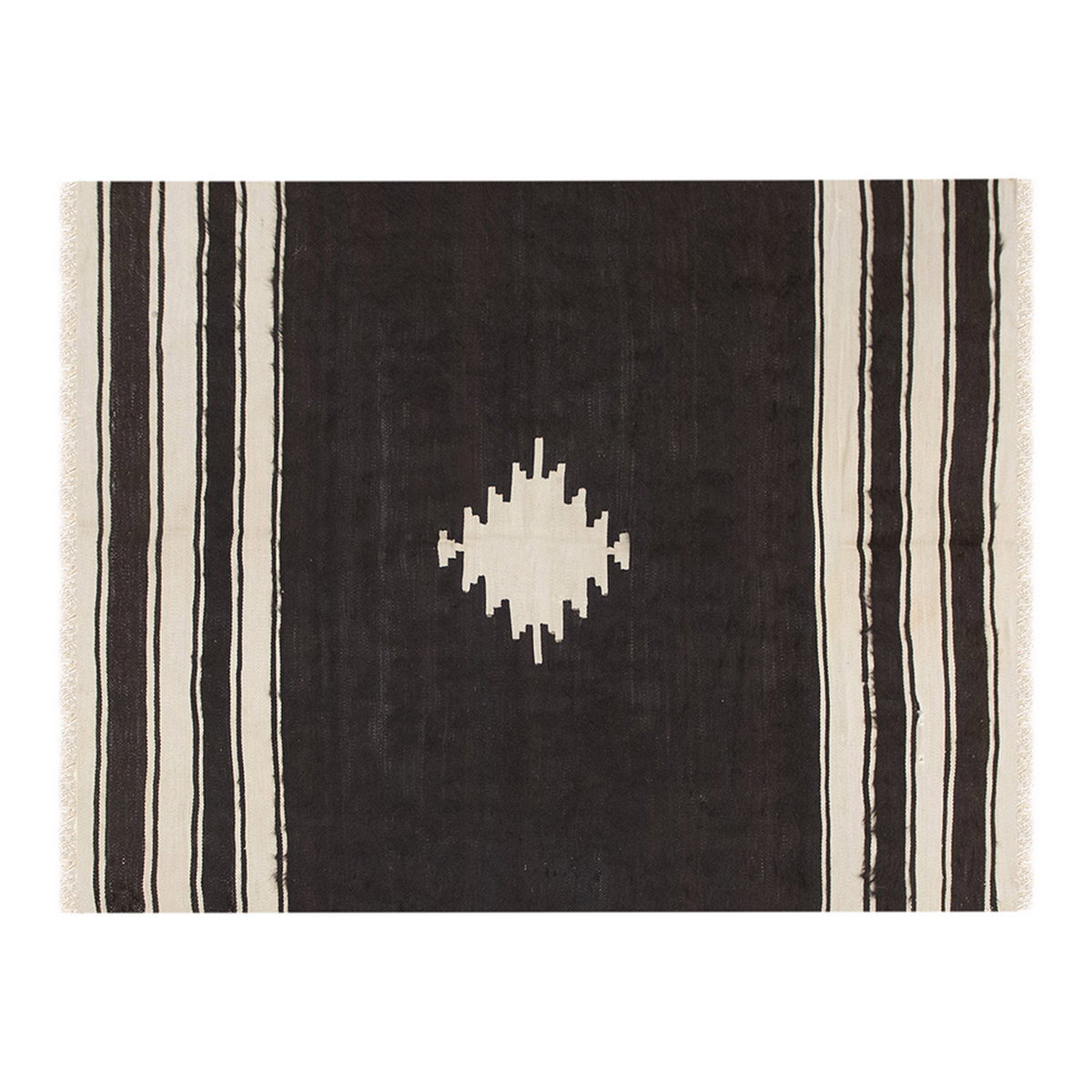 4x5, 3'7 x 5'1 ft, Siirt Blanket Kilim Rug, Siirt Blanket