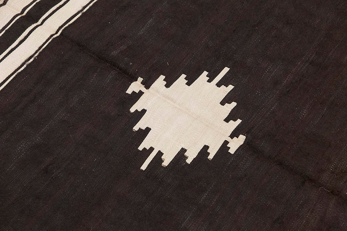 4x5, 3'7 x 5'1 ft, Siirt Blanket Kilim Rug, Siirt Blanket