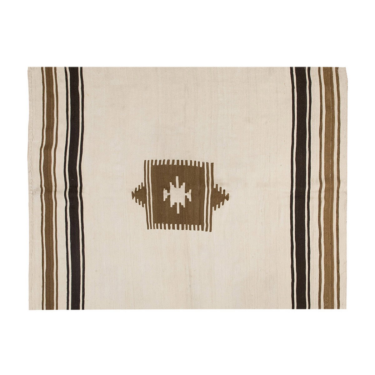 4x5, 3'9 x 5'3 ft, Siirt Blanket Kilim Rug, Siirt Blanket