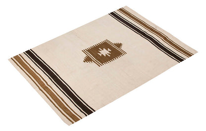 4x5, 3'9 x 5'3 ft, Siirt Blanket Kilim Rug, Siirt Blanket