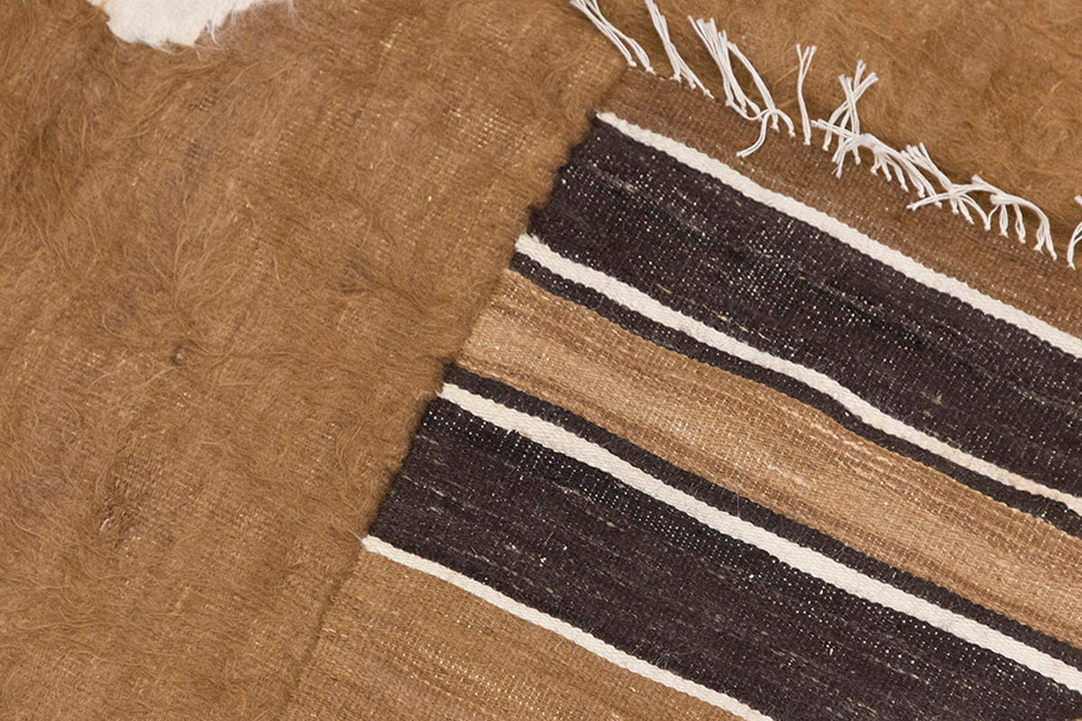4x5, 3'9 x 5'5 ft, Siirt Blanket Kilim Rug, Siirt Blanket