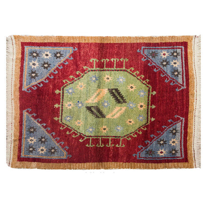 4x5'7" ft Turkish Tulu,Tulu Rug, Karapınar Tulu Rug, Vintage Tulu 122 x 170 cm