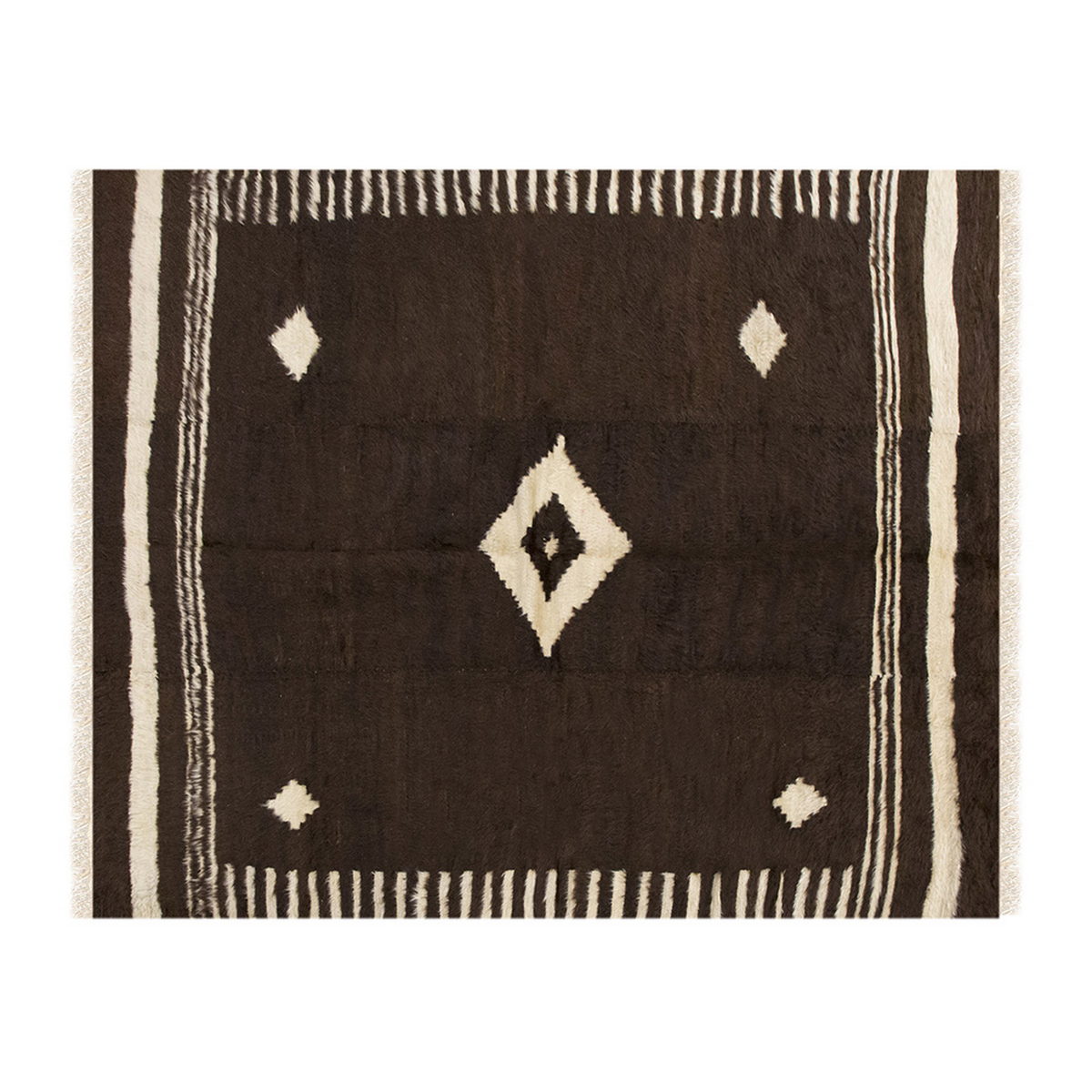 4x5, 4'1 x 5'2 ft, Siirt Blanket Kilim Rug, Siirt Blanket