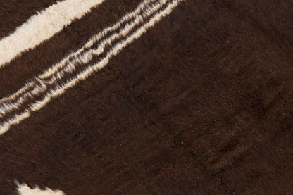 4x5, 4'1 x 5'2 ft, Siirt Blanket Kilim Rug, Siirt Blanket