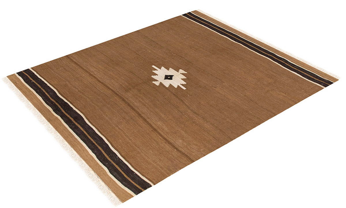 4x5, 4'2 x 4'10 ft, Siirt Blanket Kilim Rug, Siirt Blanket