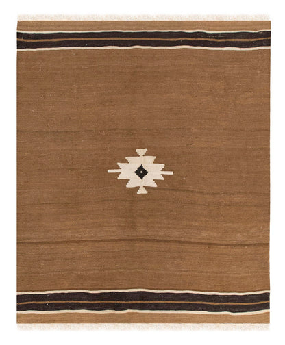 4x5, 4'2 x 4'10 ft, Siirt Blanket Kilim Rug, Siirt Blanket