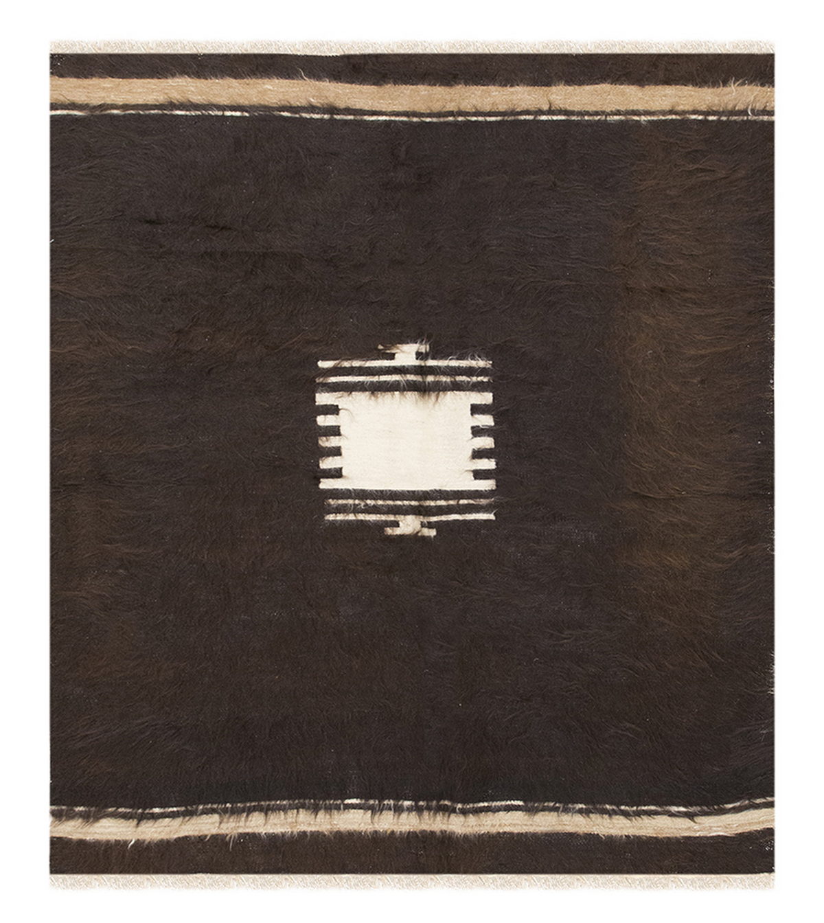 4x5, 4'3 x 5 ft, Siirt Blanket Kilim Rug, Siirt Blanket