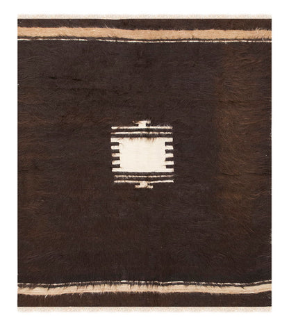 4x5, 4'3 x 5 ft, Siirt Blanket Kilim Rug, Siirt Blanket