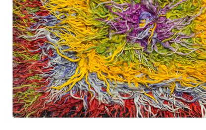4x6'7" ft Turkish Tulu,Tulu Rug, Karapınar Tulu Rug, Vintage Tulu 122 x 200 cm
