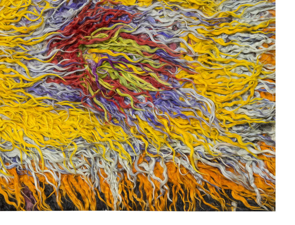 4x6'7" ft Turkish Tulu,Tulu Rug, Karapınar Tulu Rug, Vintage Tulu 122 x 200 cm