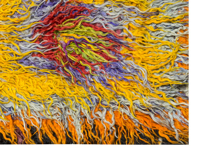 4x6'7" ft Turkish Tulu,Tulu Rug, Karapınar Tulu Rug, Vintage Tulu 122 x 200 cm