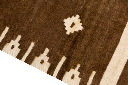 4x6, 4'3 x 6 ft, Siirt Blanket Kilim Rug, Siirt Blanket