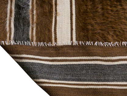 4x6, 4'3 x 6 ft, Siirt Blanket Kilim Rug, Siirt Blanket
