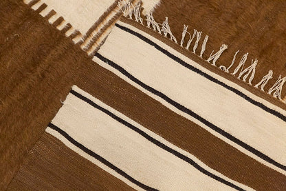 4x6, 4'5 x 5'11 ft, Siirt Blanket Kilim Rug, Siirt Blanket