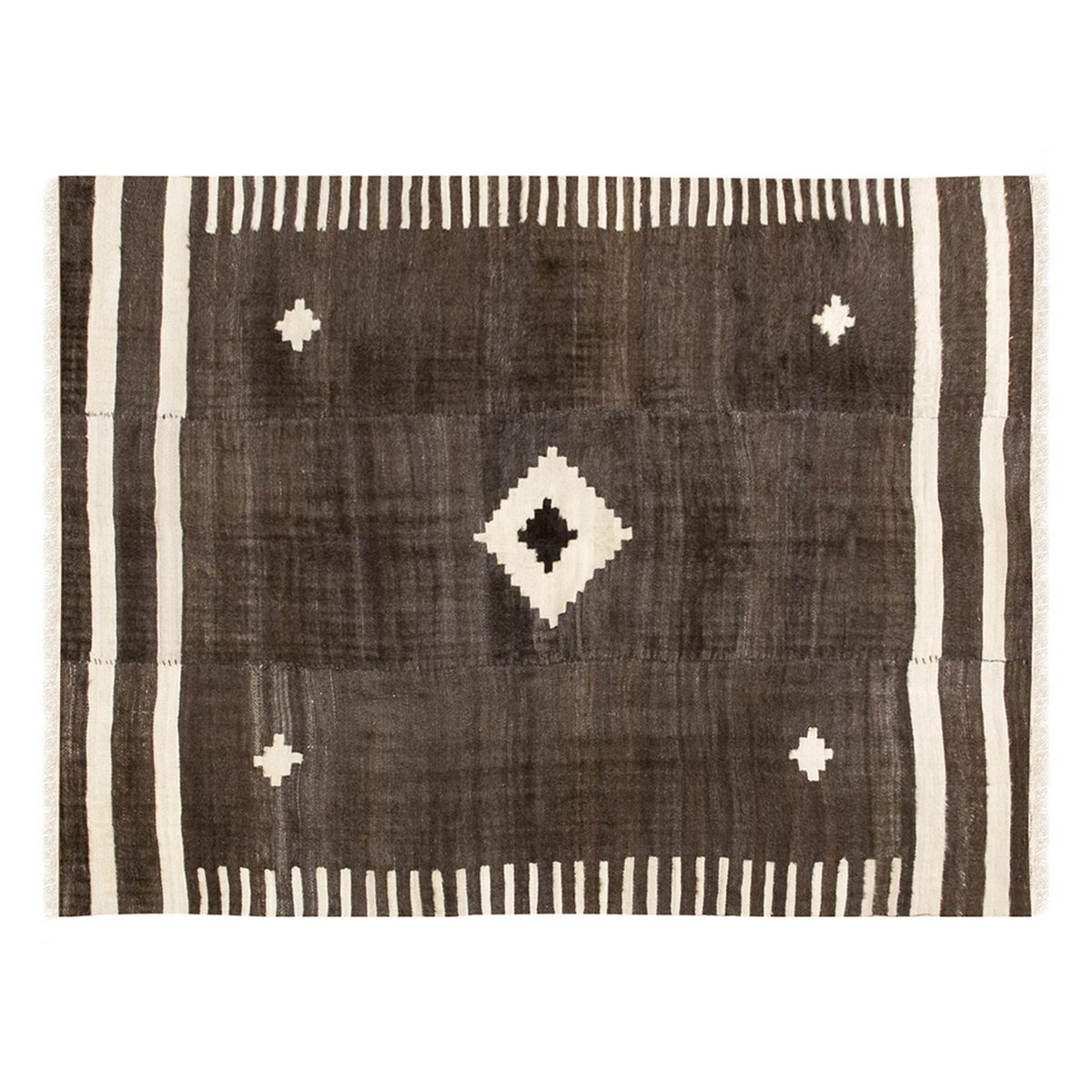 4x6, 4'5 x 6' ft, Siirt Blanket Kilim Rug, Siirt Blanket