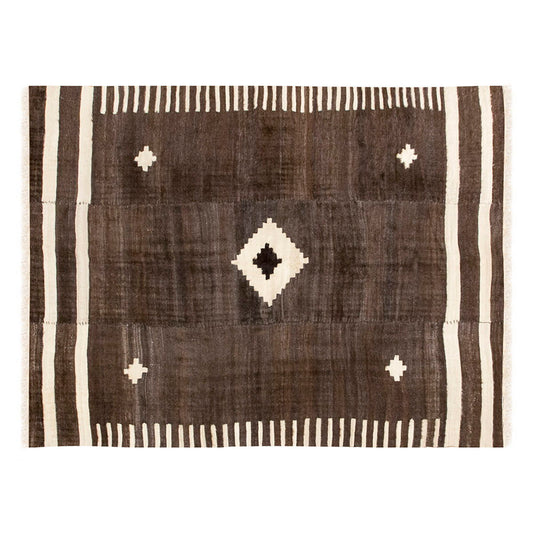 4x6, 4'5 x 6' ft, Siirt Blanket Kilim Rug, Siirt Blanket
