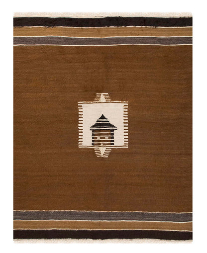 4x6, 4'6 x 6 ft, Siirt Blanket Kilim Rug, Siirt Blanket