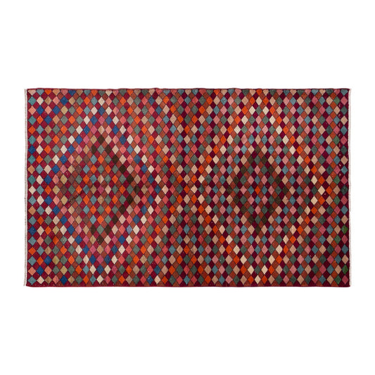 5'0" x 8'10" | 153 x 270 cm, Handwoven Boho Nomadic Rug, 1960s Wool on Wool